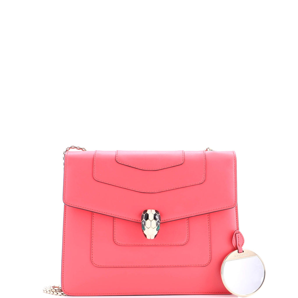 Serpenti Forever Square Shoulder Bag Leather Medium