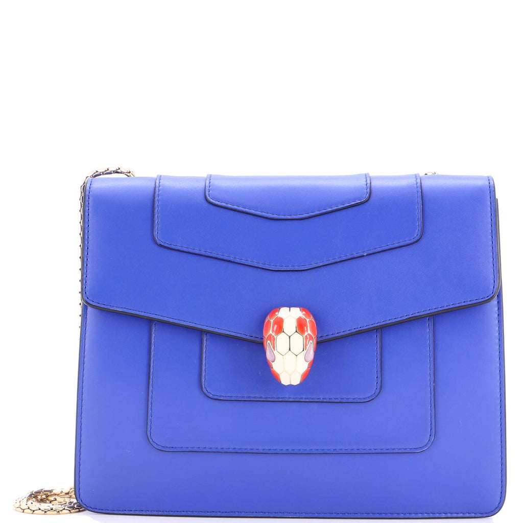 Serpenti Forever Square Shoulder Bag Leather Medium
