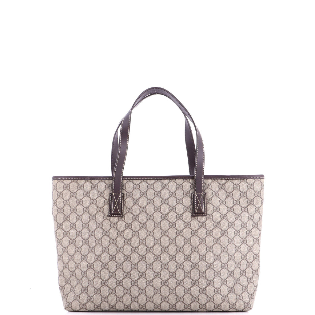 Plus Tote GG Coated Canvas with Leather Medium