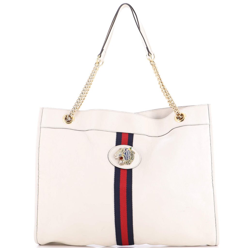 Rajah Chain Tote Leather Large