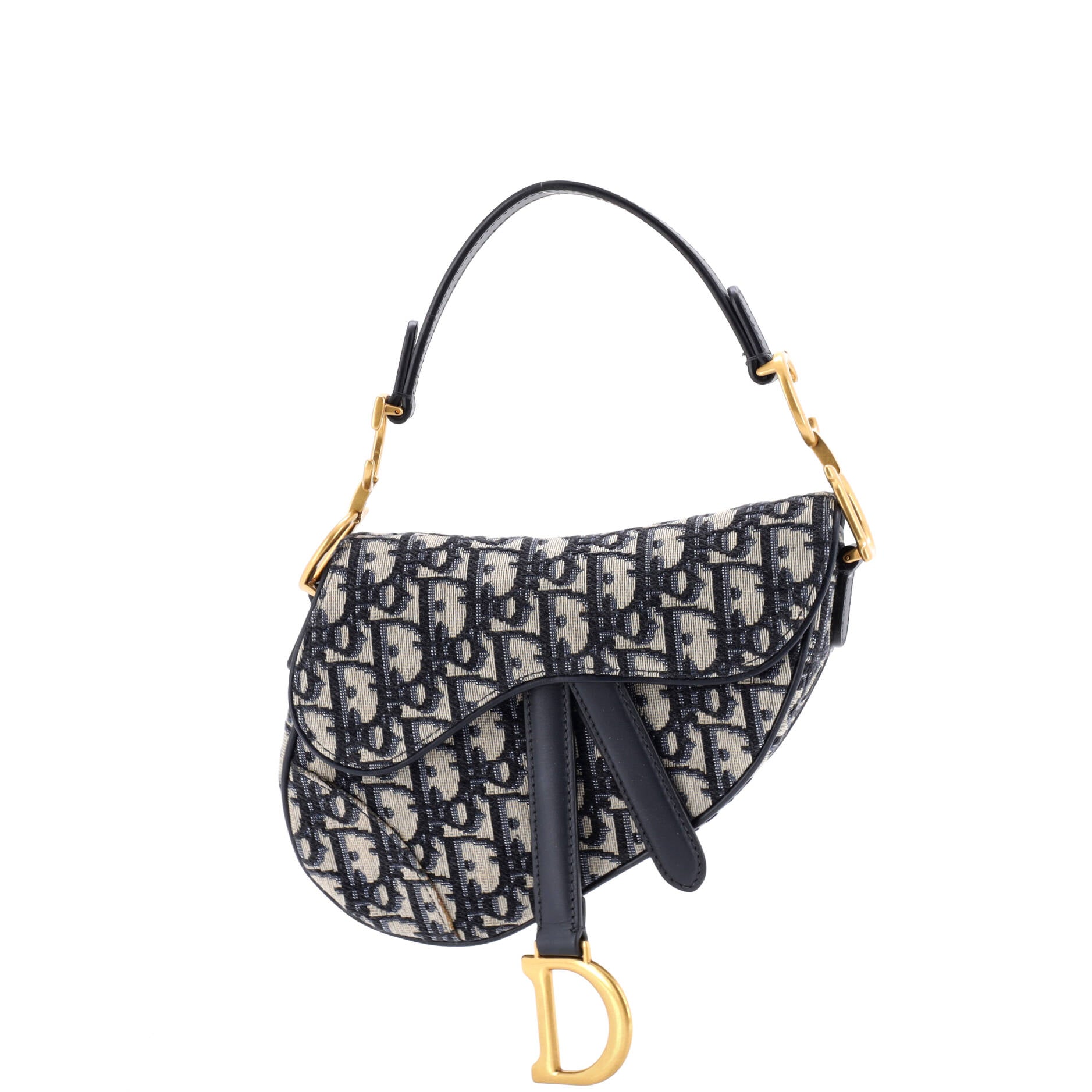 Saddle Handbag Oblique Canvas Mini