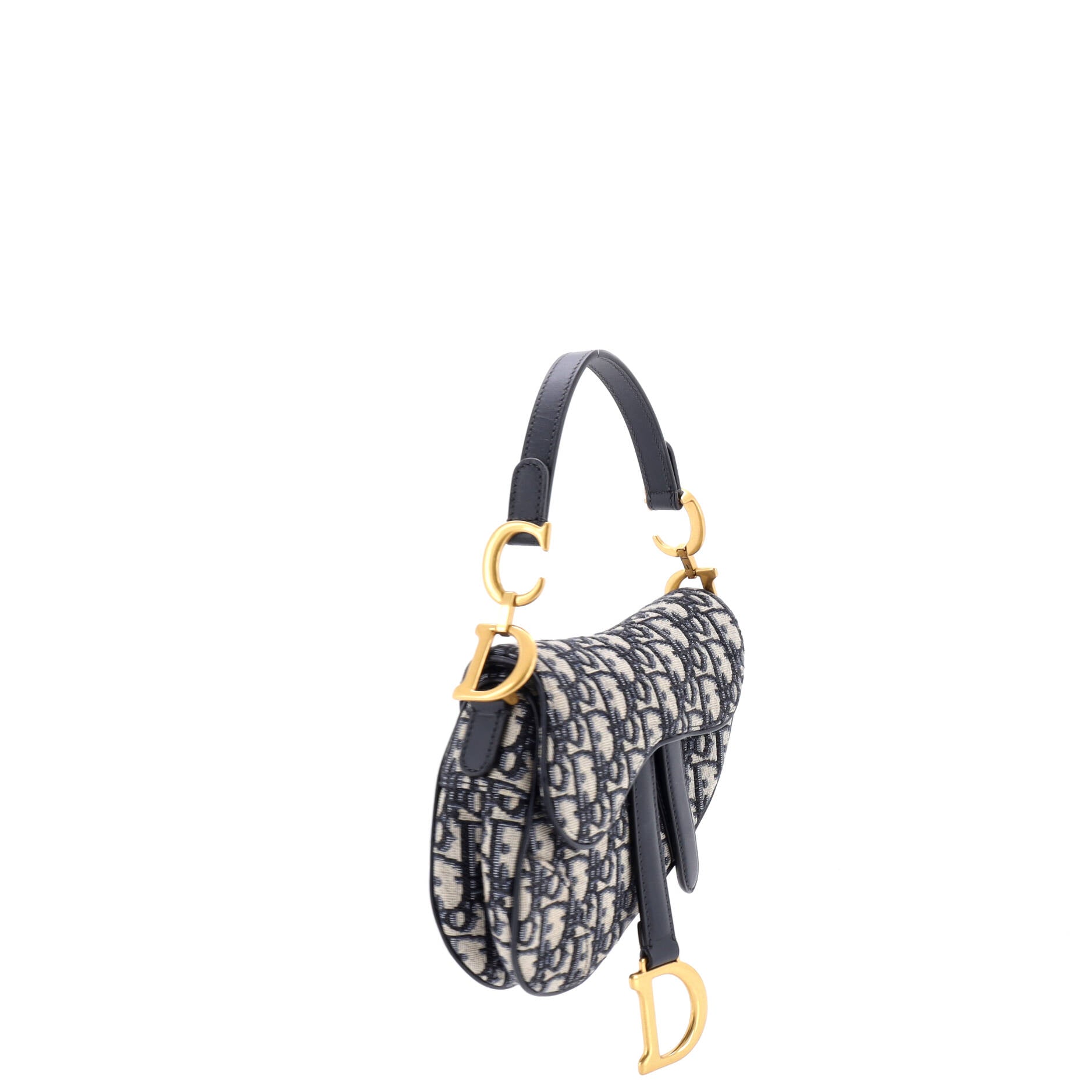 Saddle Handbag Oblique Canvas Mini