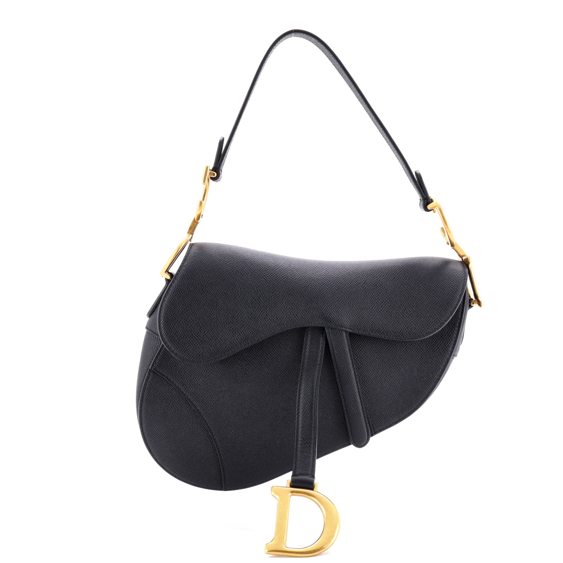 Saddle Handbag Leather Medium