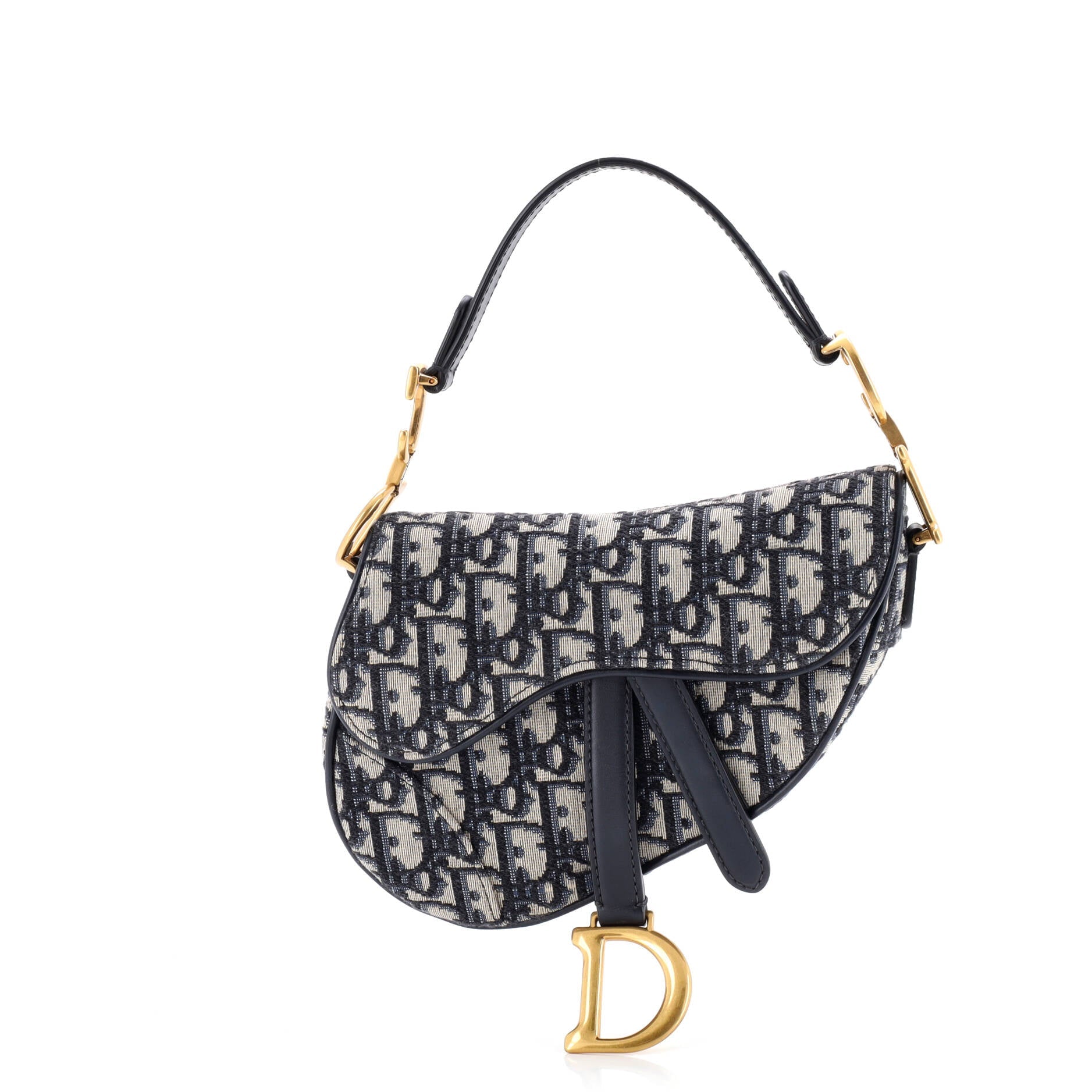 Saddle Handbag Oblique Canvas Mini