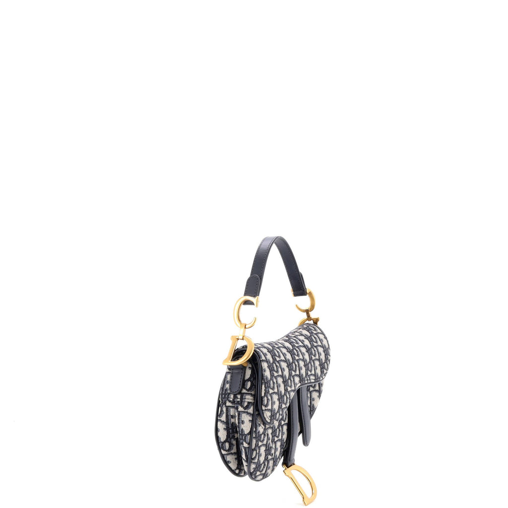 Saddle Handbag Oblique Canvas Mini