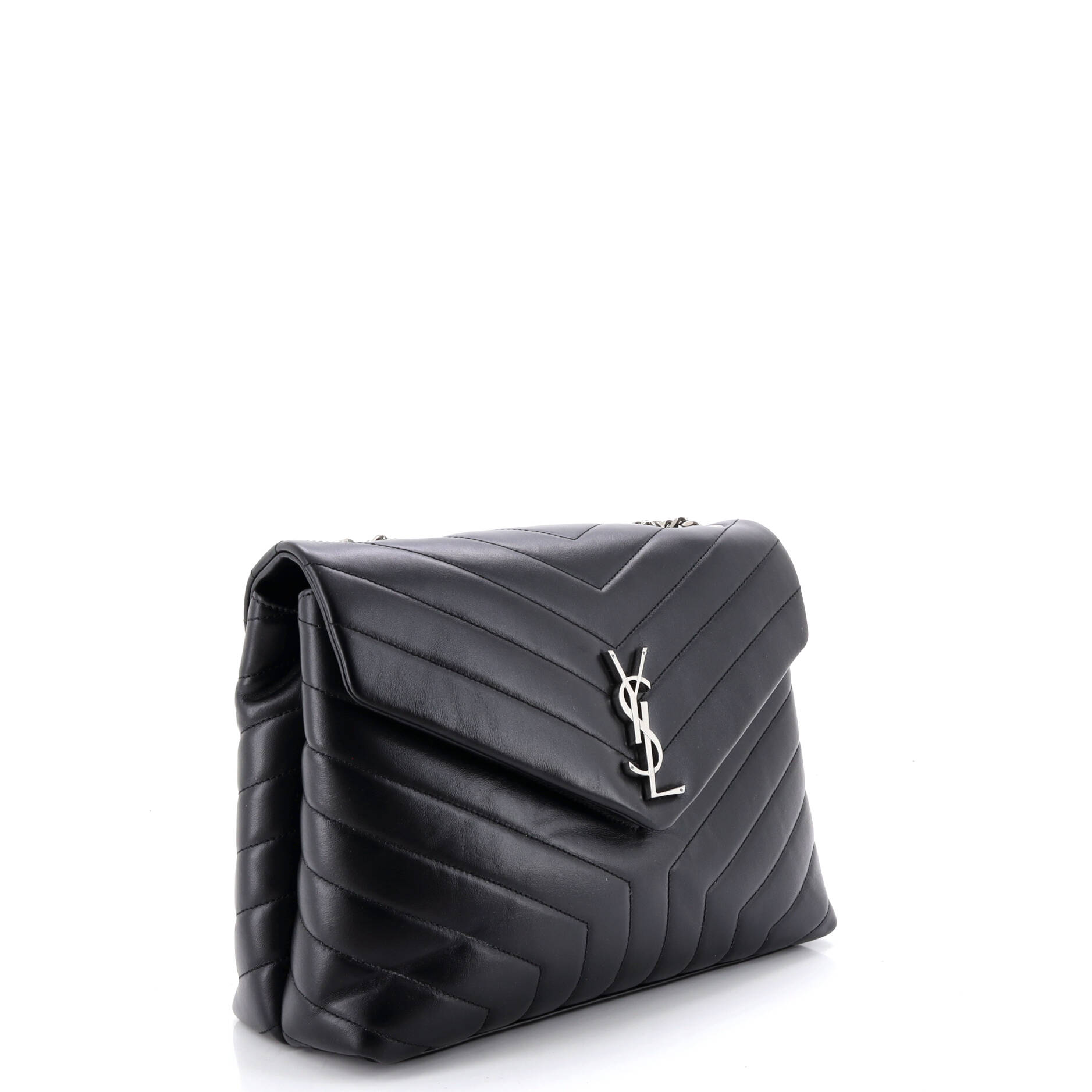 Loulou Shoulder Bag Matelasse Chevron Leather Medium