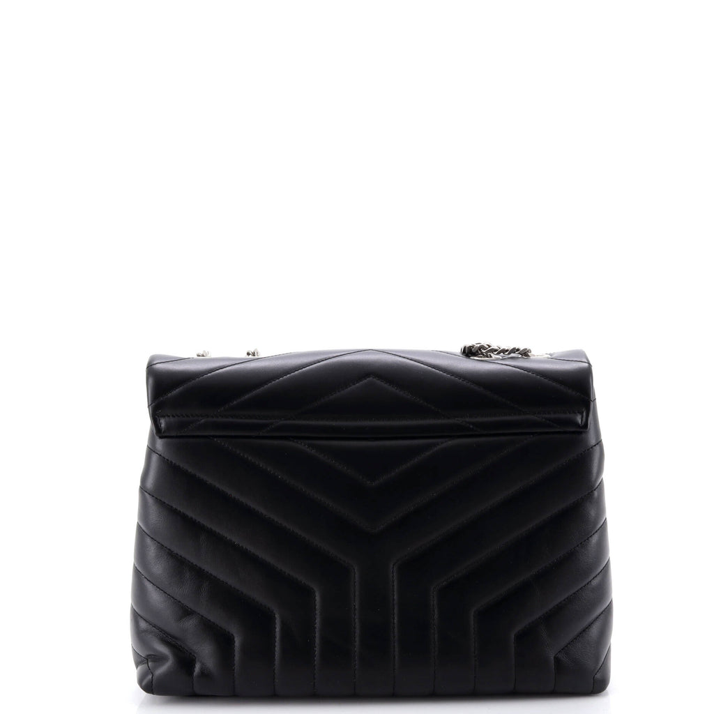 Loulou Shoulder Bag Matelasse Chevron Leather Medium