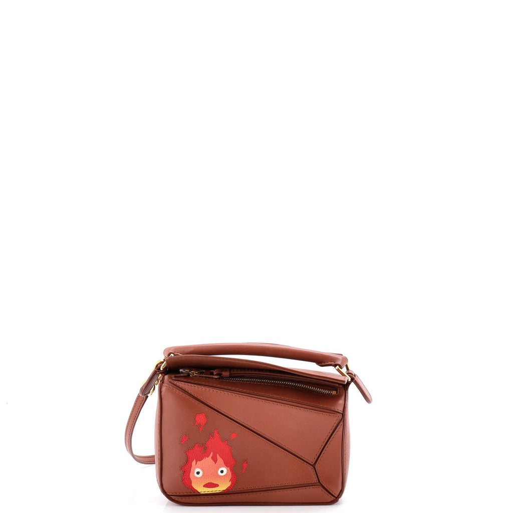 Spirited Away Otori-Sama Puzzle Bag Printed Leather Mini