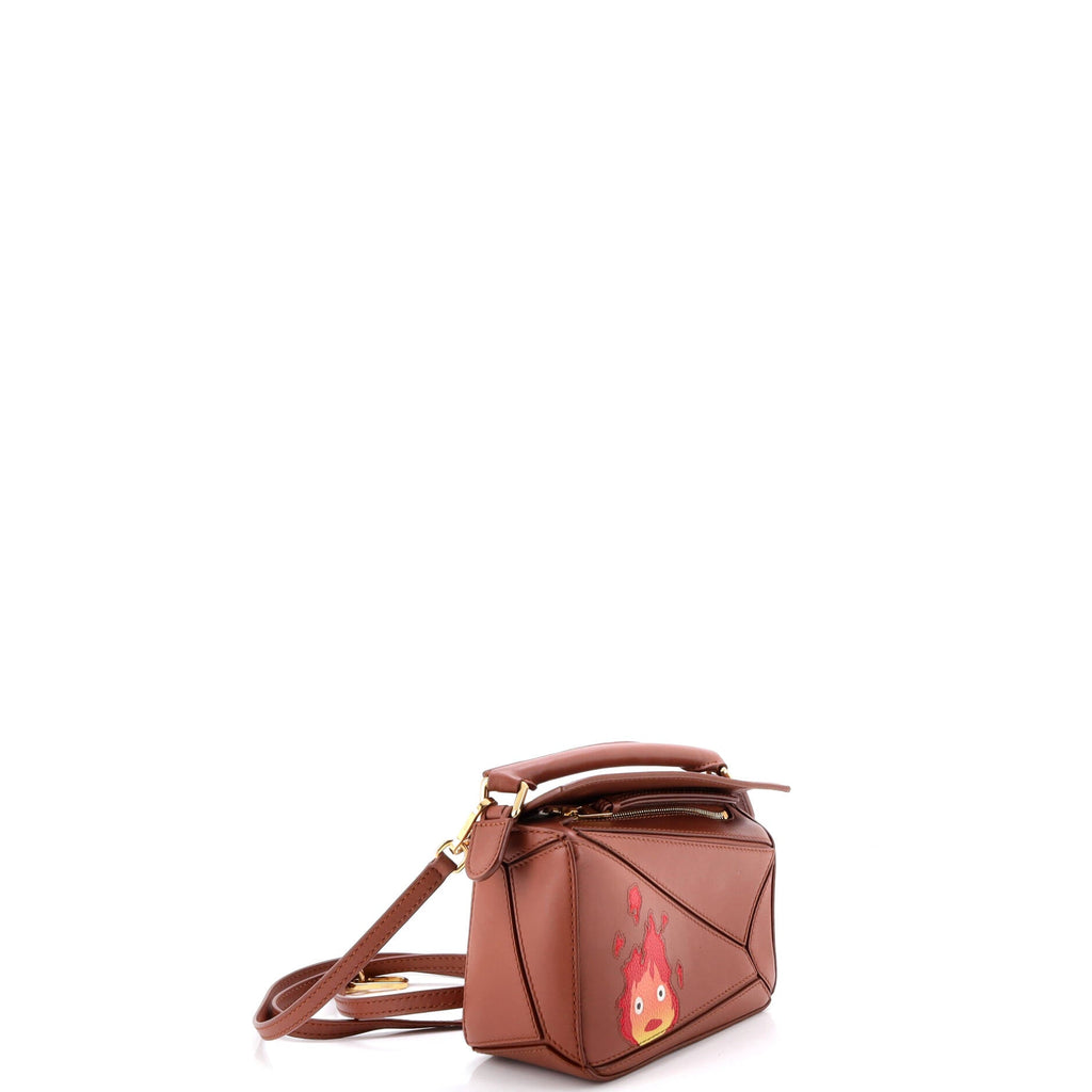 Spirited Away Otori-Sama Puzzle Bag Printed Leather Mini