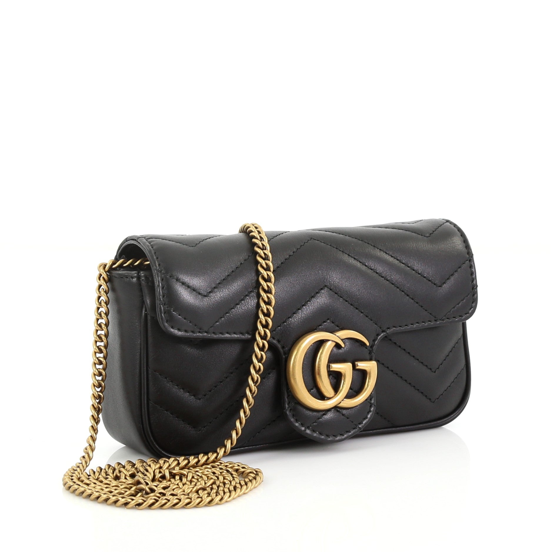 GG Marmont Flap Bag Matelasse Leather Super Mini