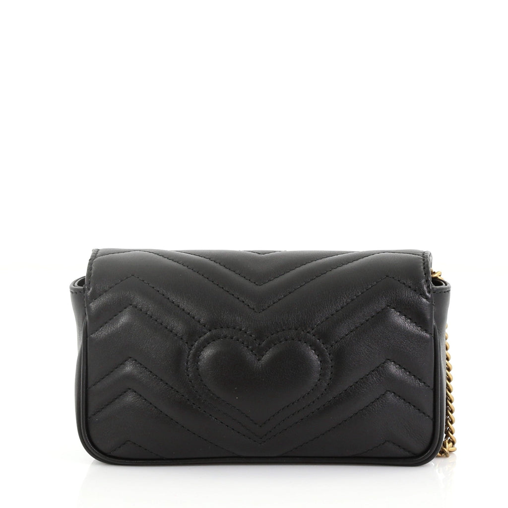 GG Marmont Flap Bag Matelasse Leather Super Mini