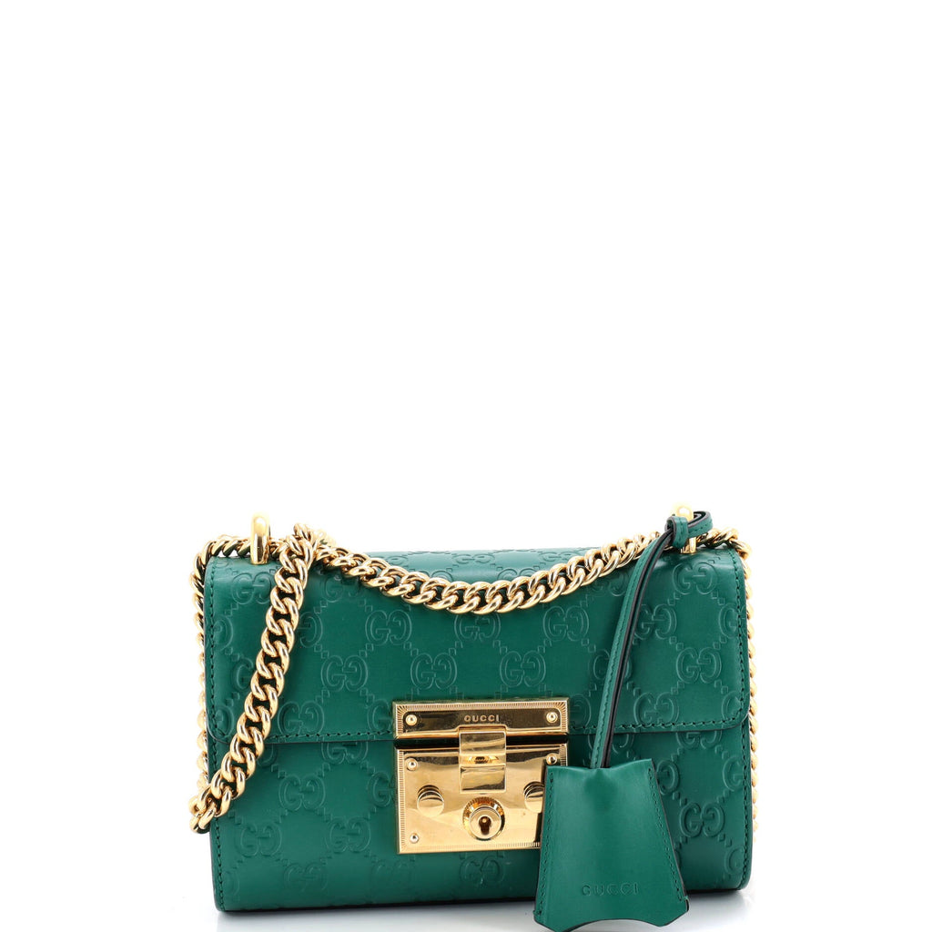 Padlock Shoulder Bag Guccissima Leather Small