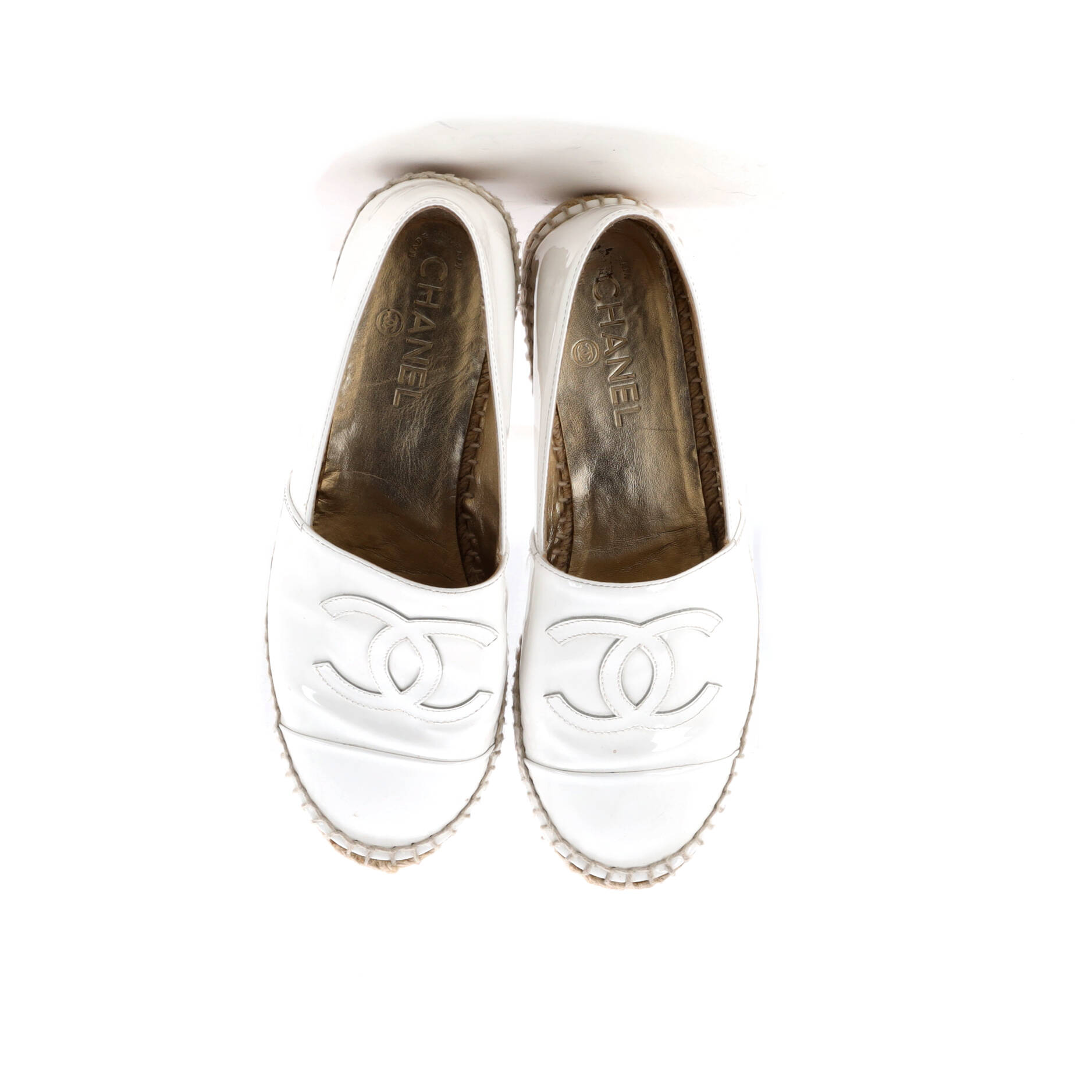 Women's CC Cap Toe Espadrilles Patent