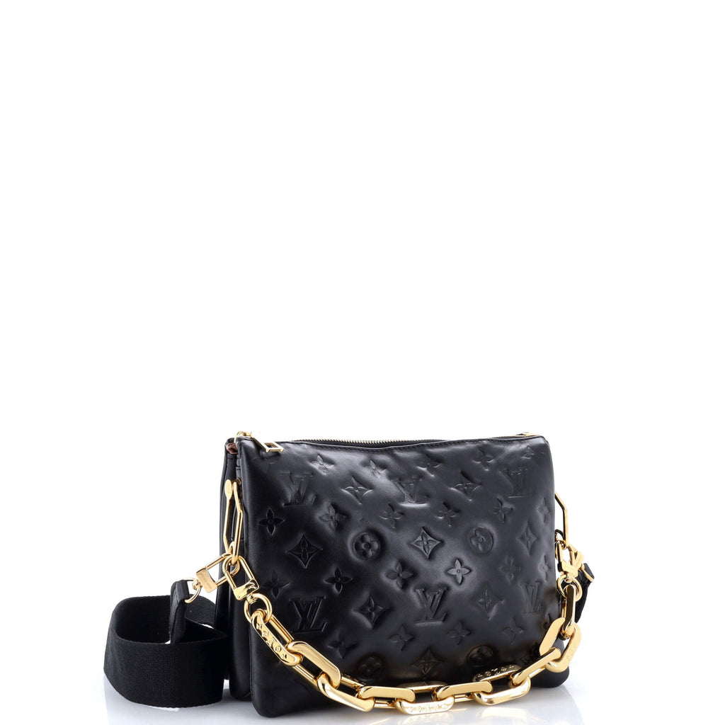 Coussin Bag Monogram Embossed Lambskin PM