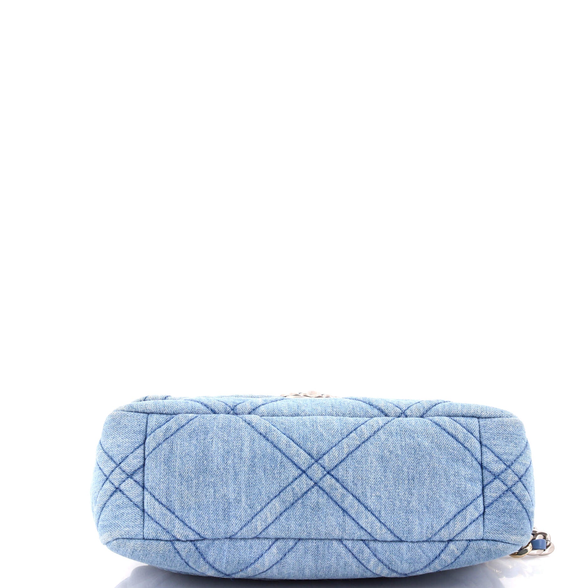 19 Flap Bag Quilted Denim Medium