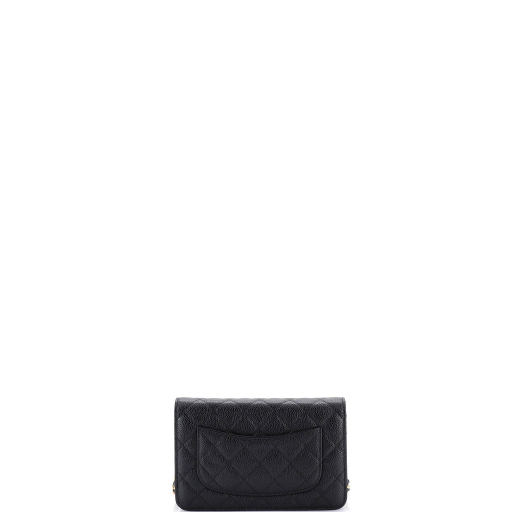 Wallet on Chain Quilted Caviar