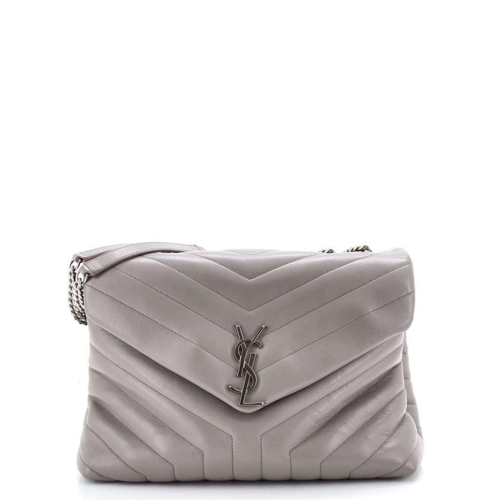 Loulou Shoulder Bag Matelasse Chevron Leather Medium