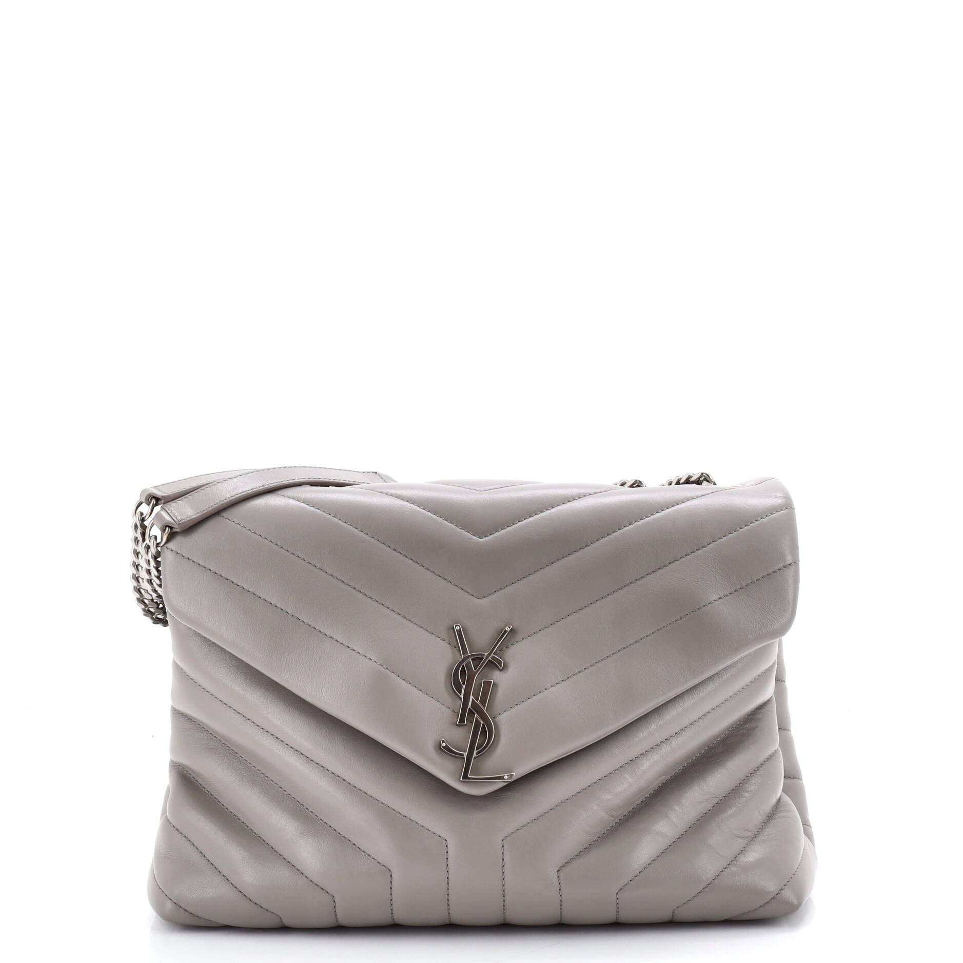 Loulou Shoulder Bag Matelasse Chevron Leather Medium