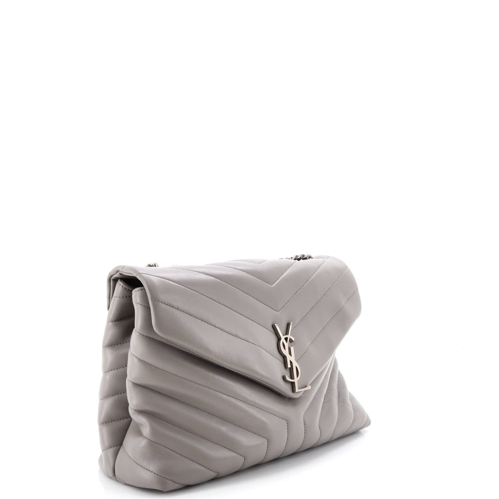 Loulou Shoulder Bag Matelasse Chevron Leather Medium