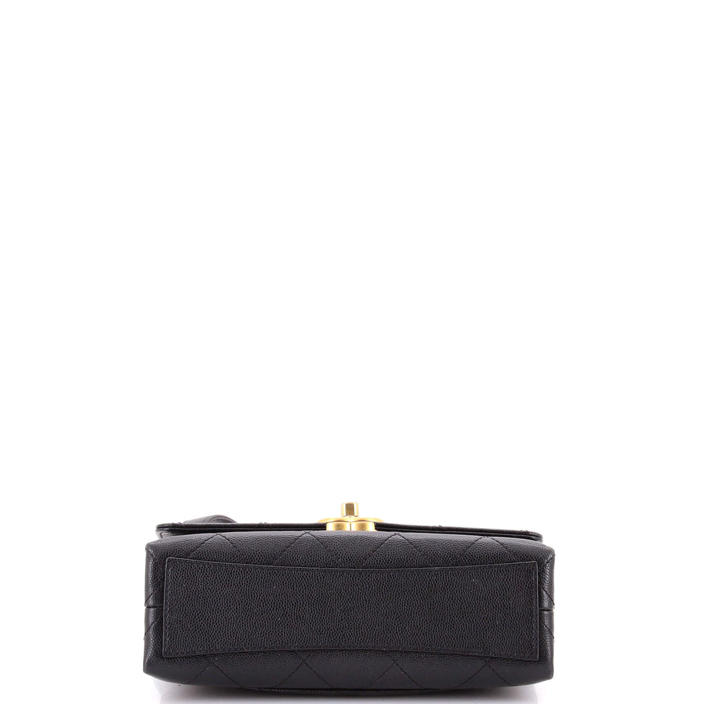 Bracelet On Chain Flap Bag Quilted Caviar Mini