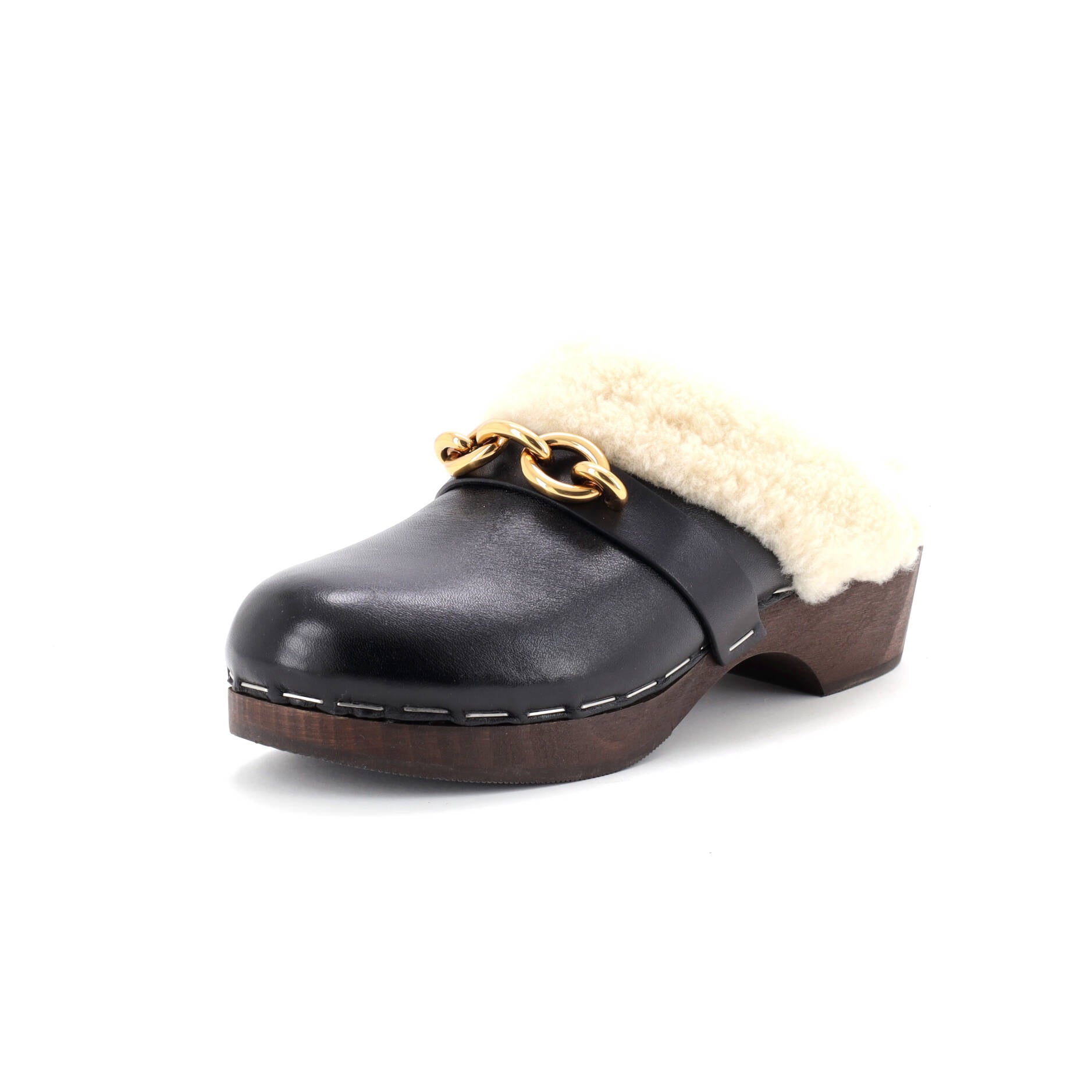 Women's Toff 15 Clog Mules Leather with Shearling