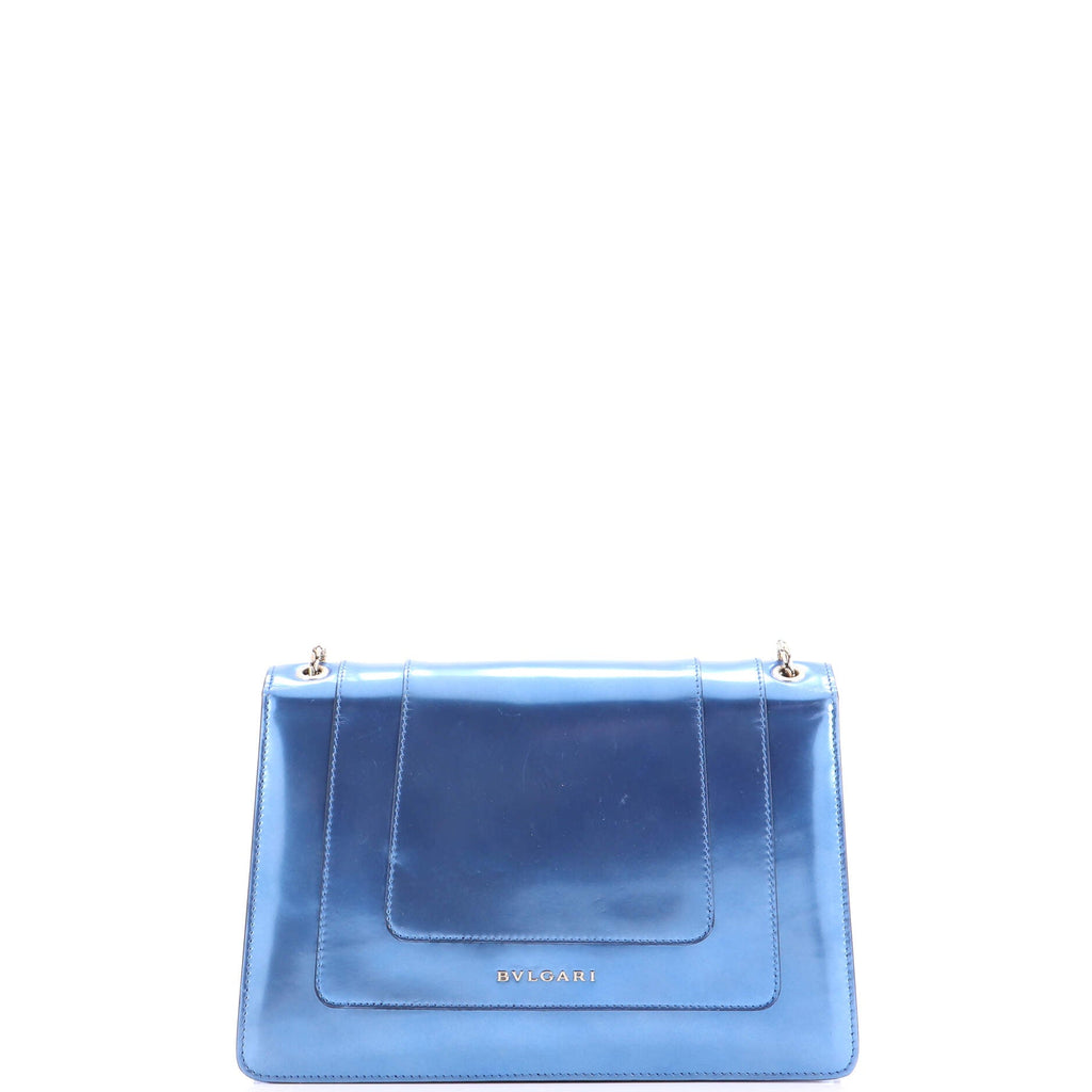 Serpenti Forever Shoulder Bag Metallic Leather Medium