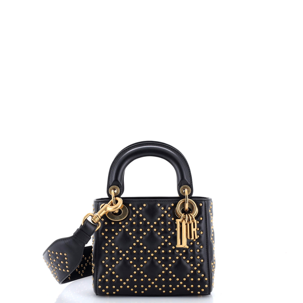 Supple Lady Dior Bag Cannage Studded Lambskin Mini