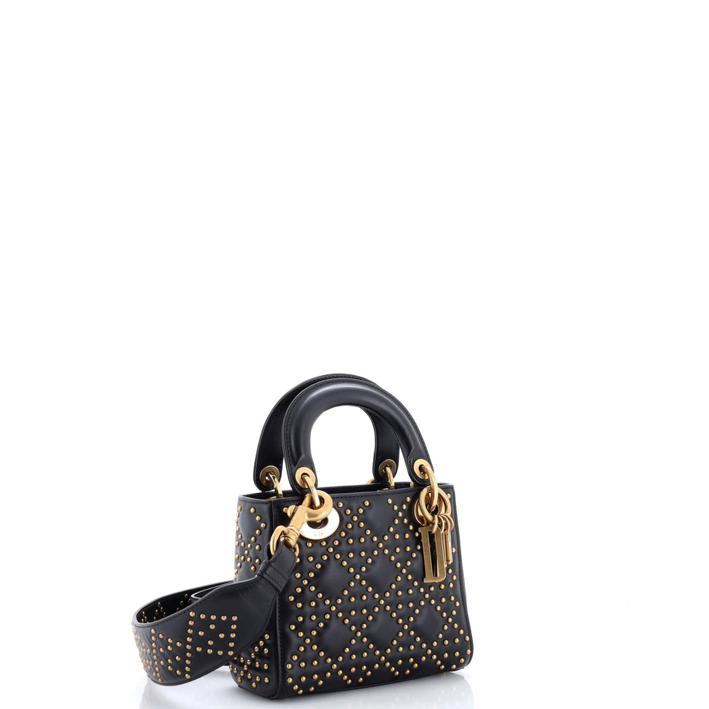 Supple Lady Dior Bag Cannage Studded Lambskin Mini