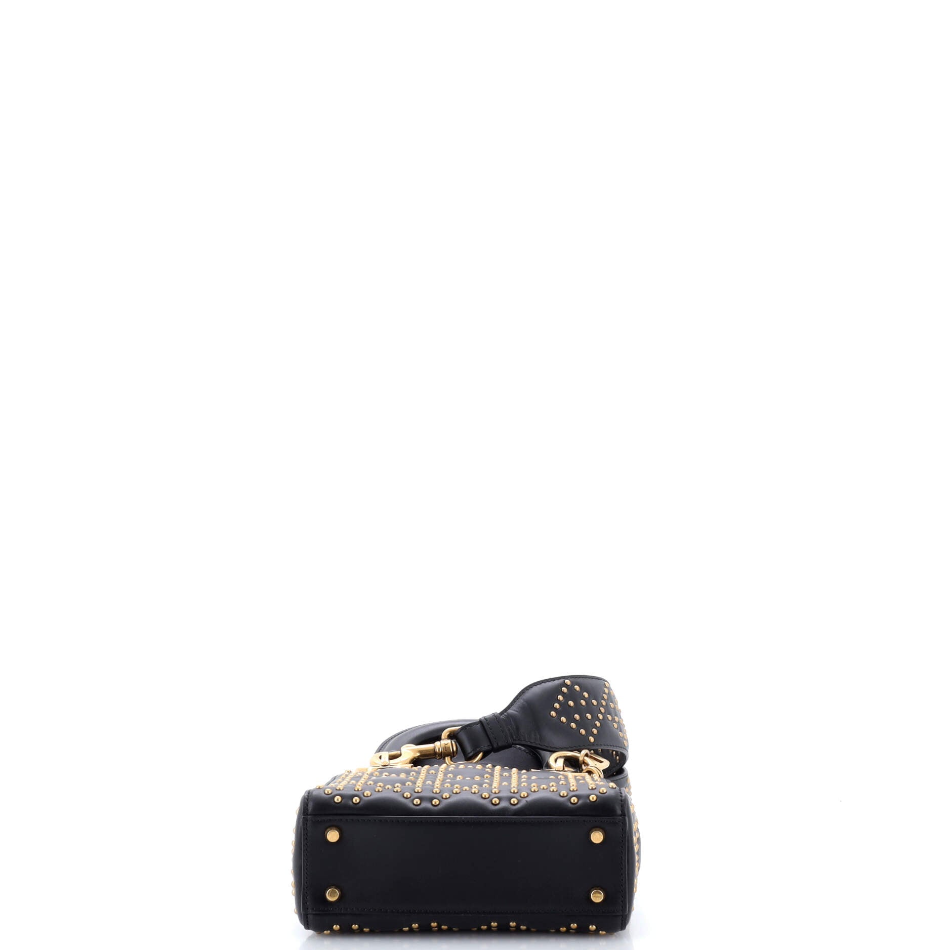 Supple Lady Dior Bag Cannage Studded Lambskin Mini