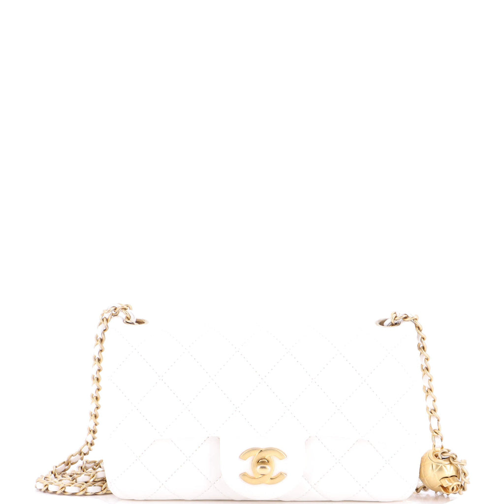 Pearl Crush Flap Bag Quilted Lambskin Mini