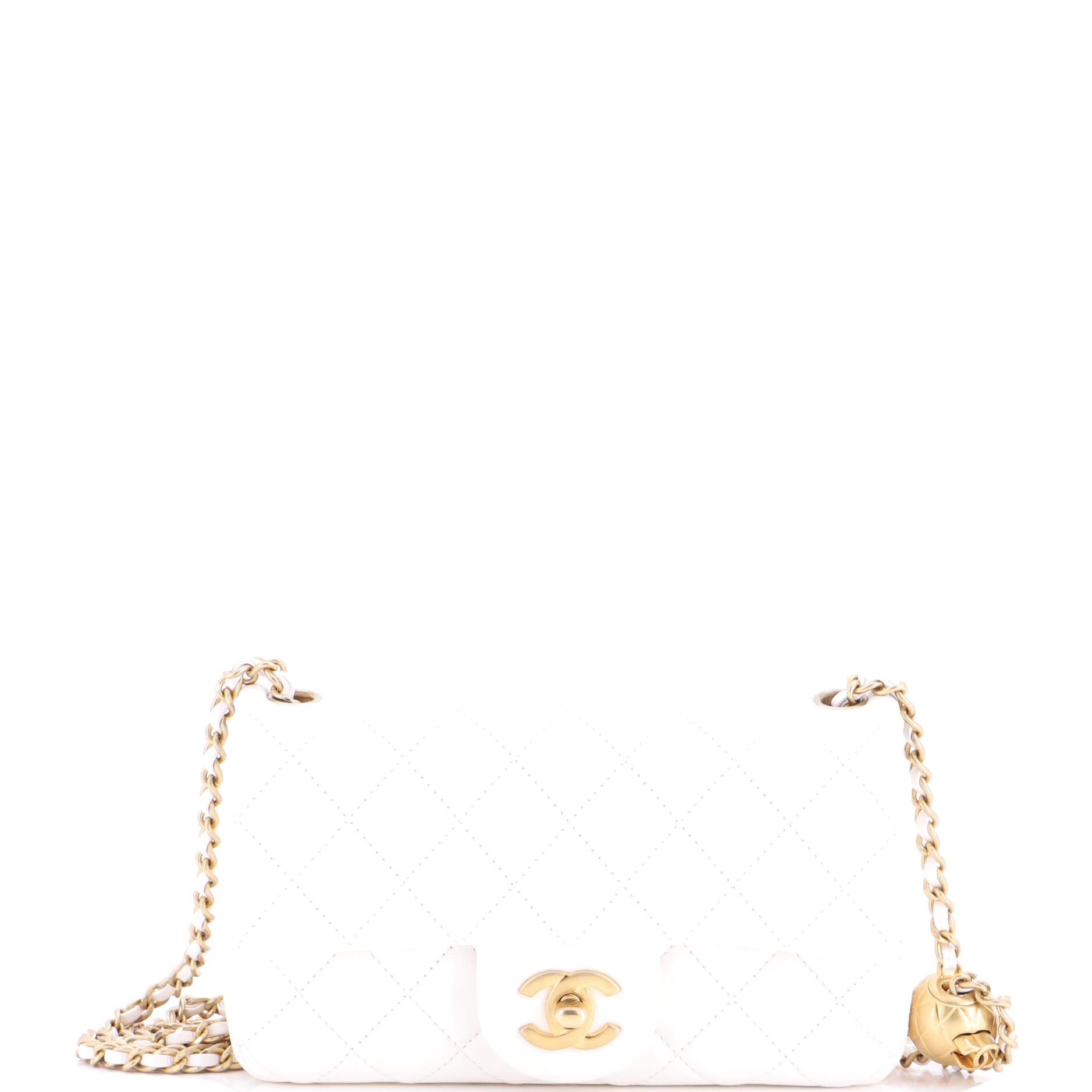 Pearl Crush Flap Bag Quilted Lambskin Mini