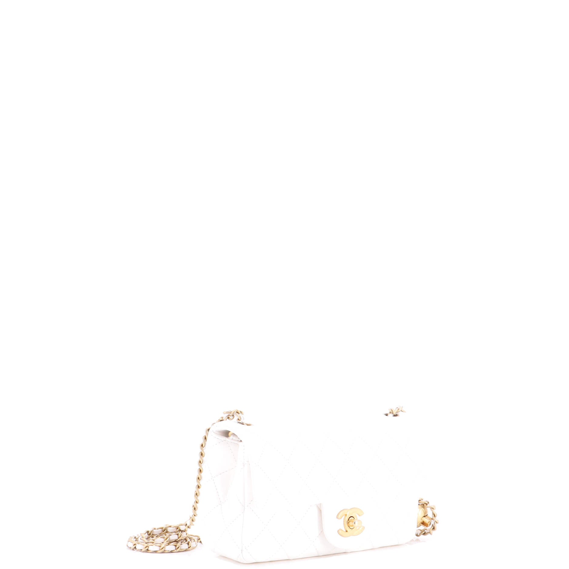 Pearl Crush Flap Bag Quilted Lambskin Mini