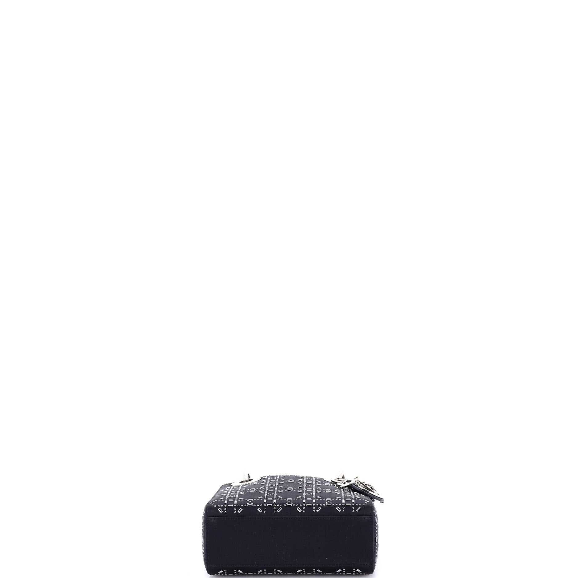 Lady Dior Bag Crystal Embellished Cannage Quilt Satin Mini