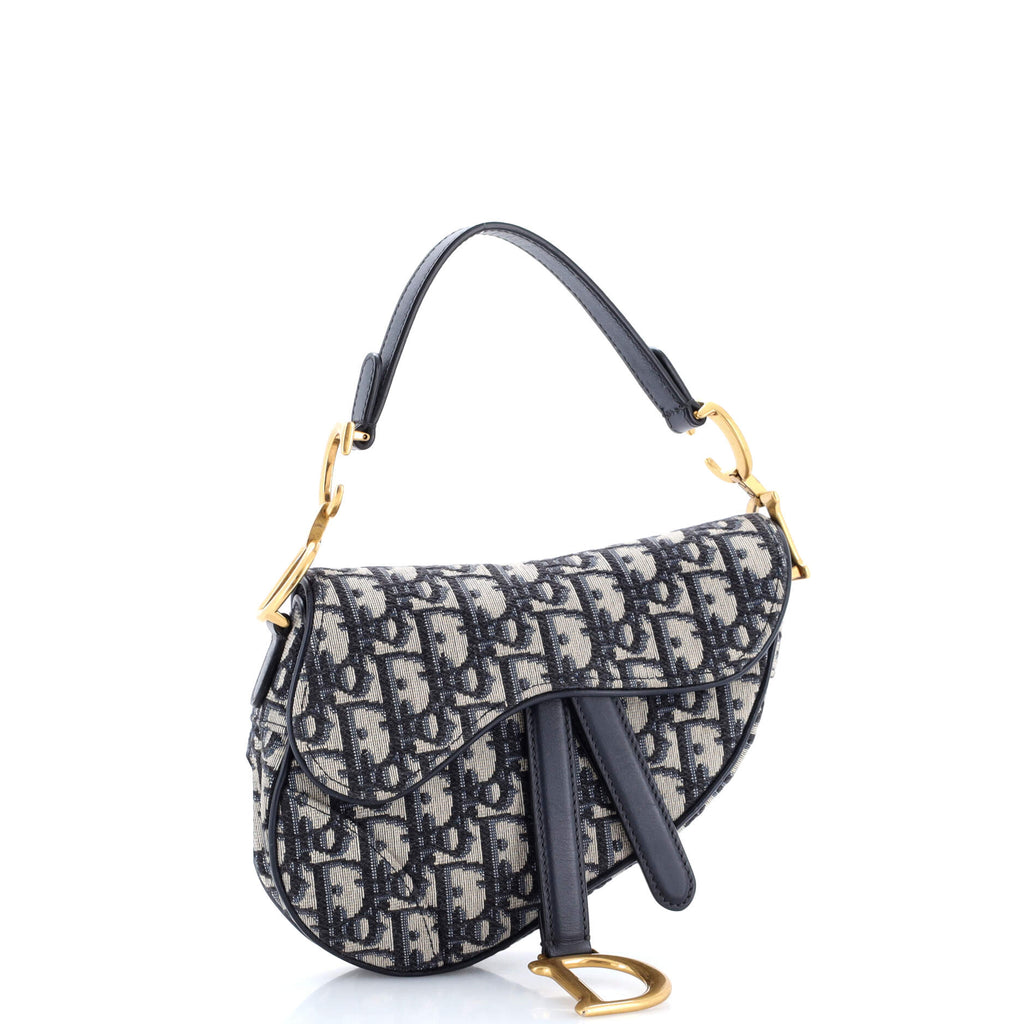 Saddle Handbag Oblique Canvas Mini