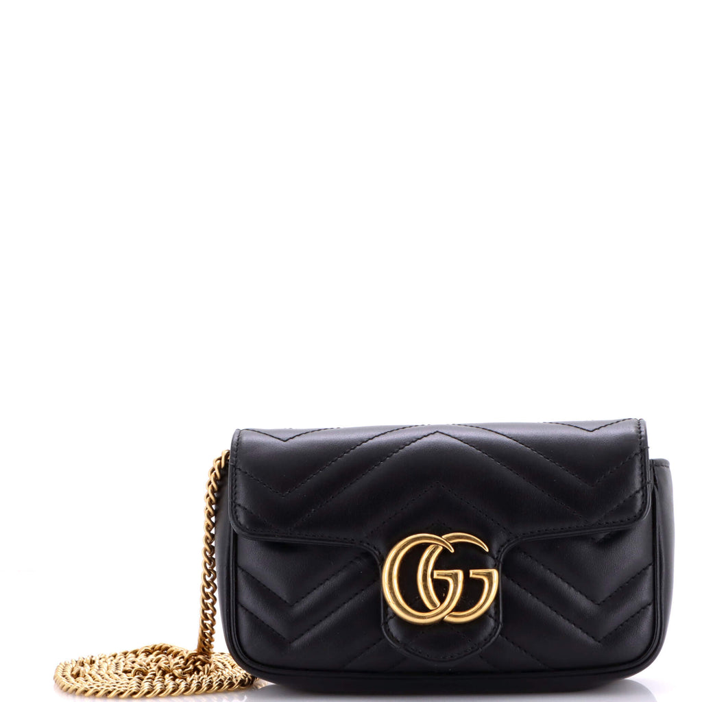 GG Marmont Flap Bag Matelasse Leather Super Mini