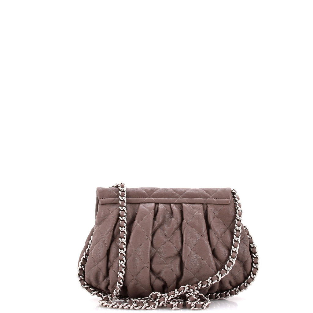 Chain Around Flap Bag Quilted Leather Medium