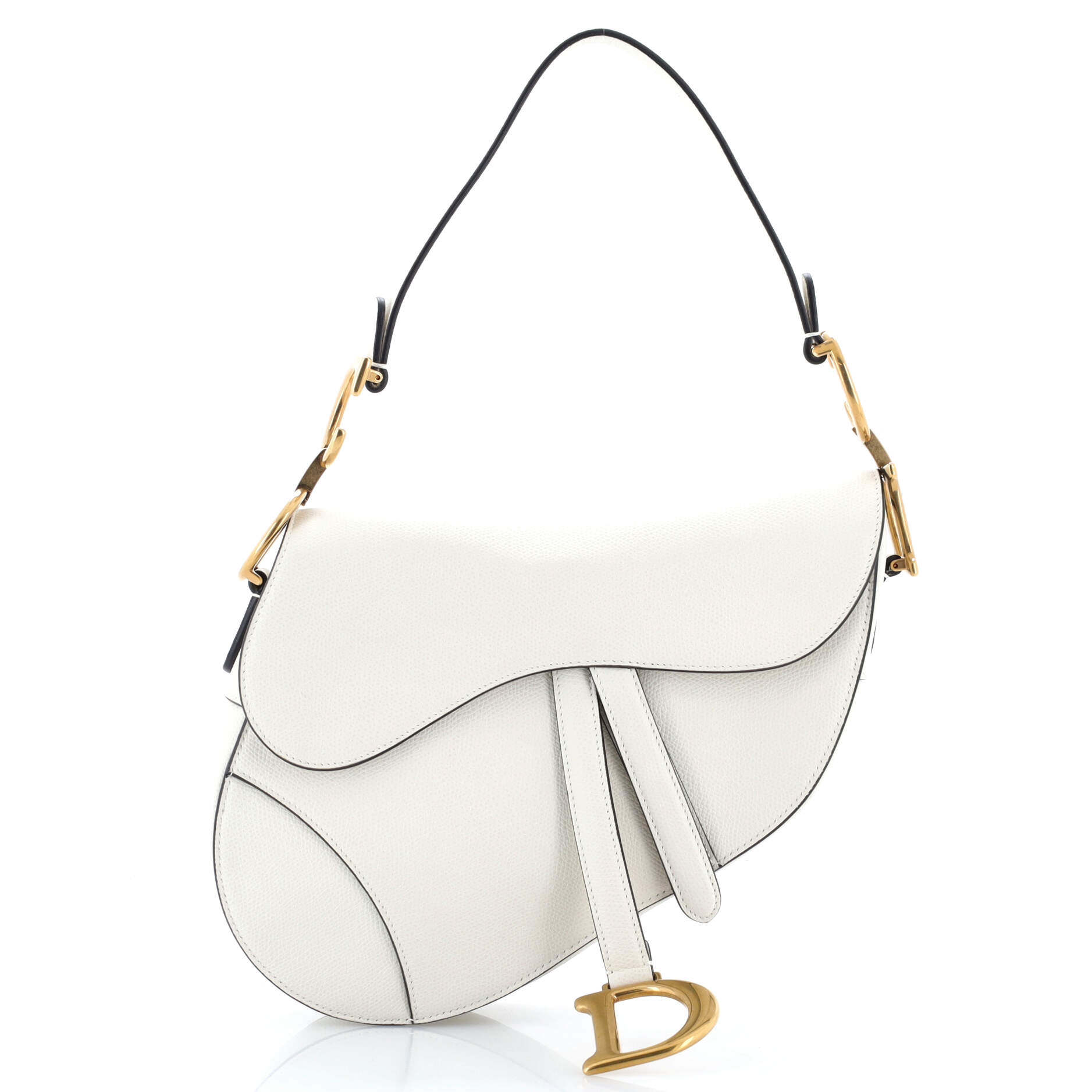 Saddle Handbag Leather Medium