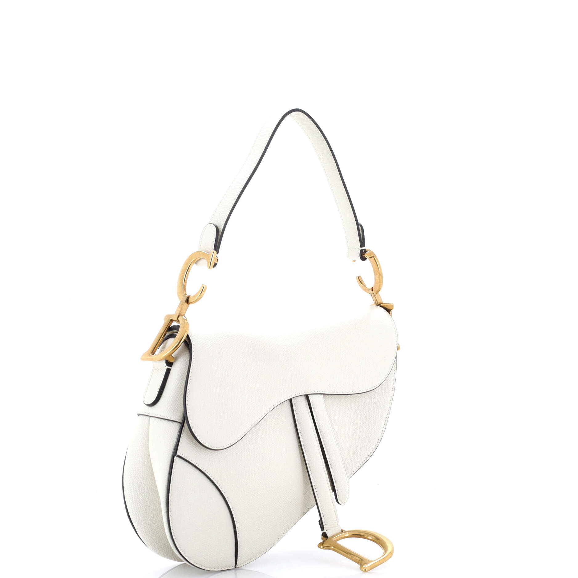 Saddle Handbag Leather Medium