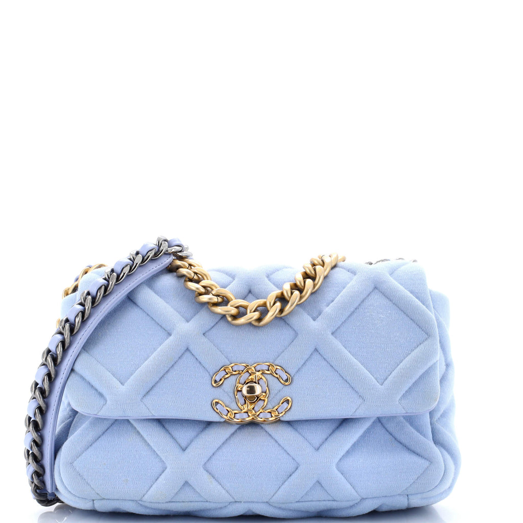 19 Flap Bag Quilted Jersey Medium