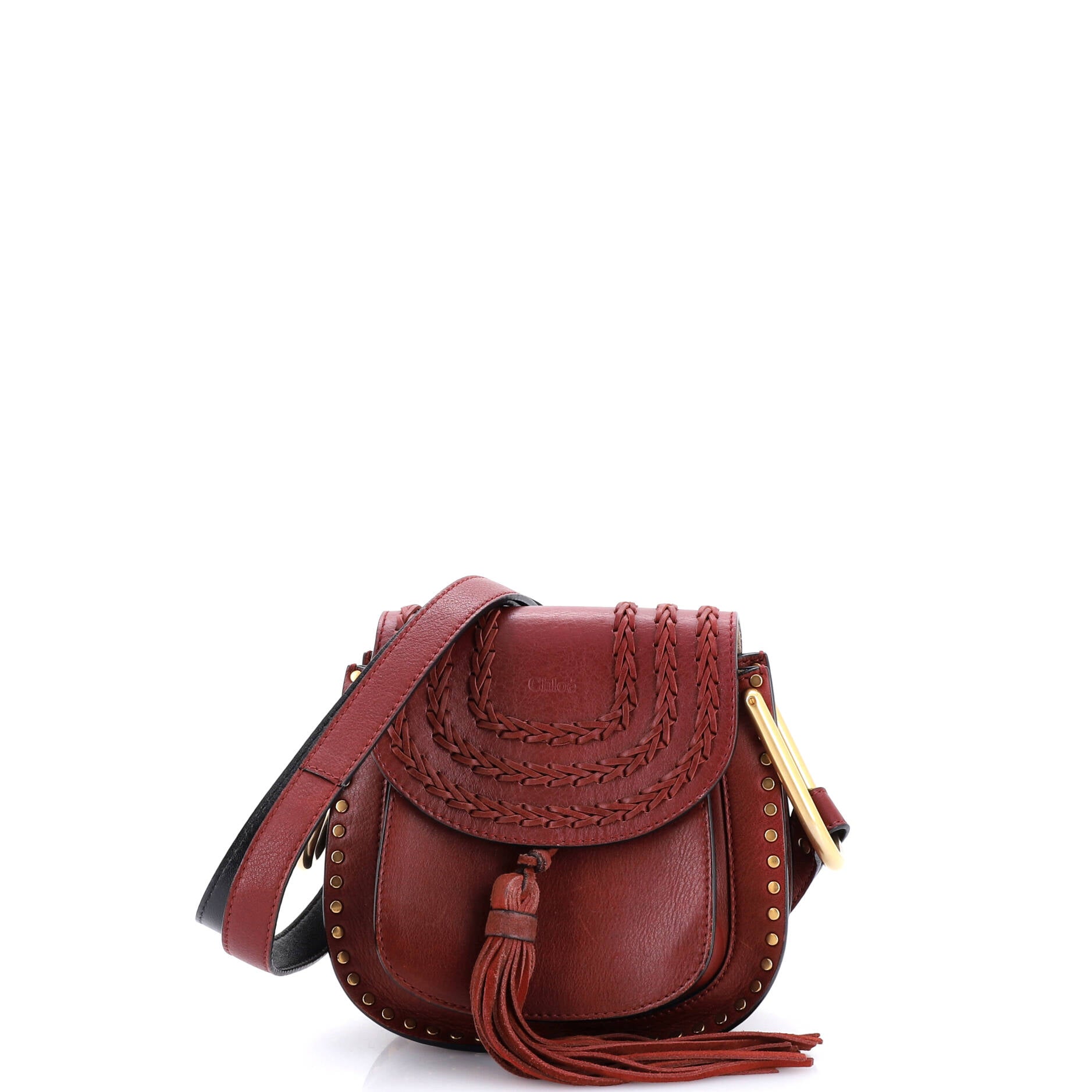 Hudson Handbag Whipstitch Leather Mini