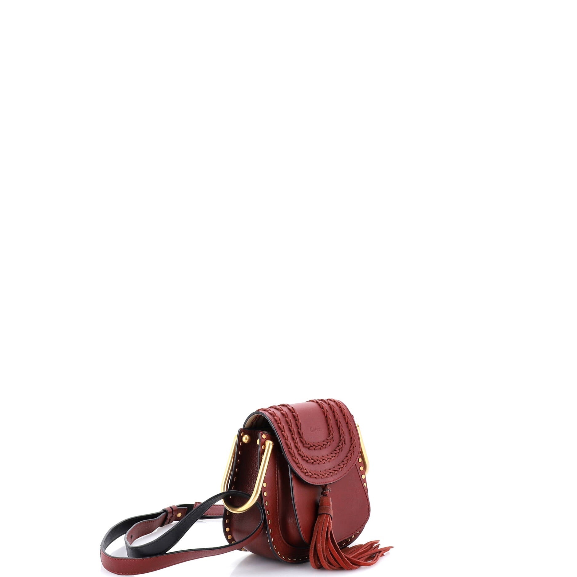 Hudson Handbag Whipstitch Leather Mini