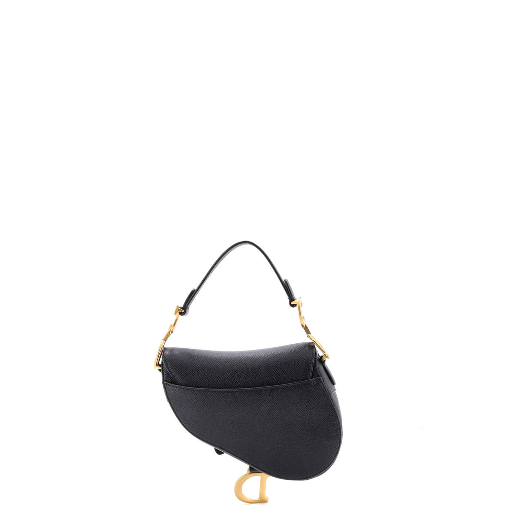 Saddle Handbag with Strap Leather Mini