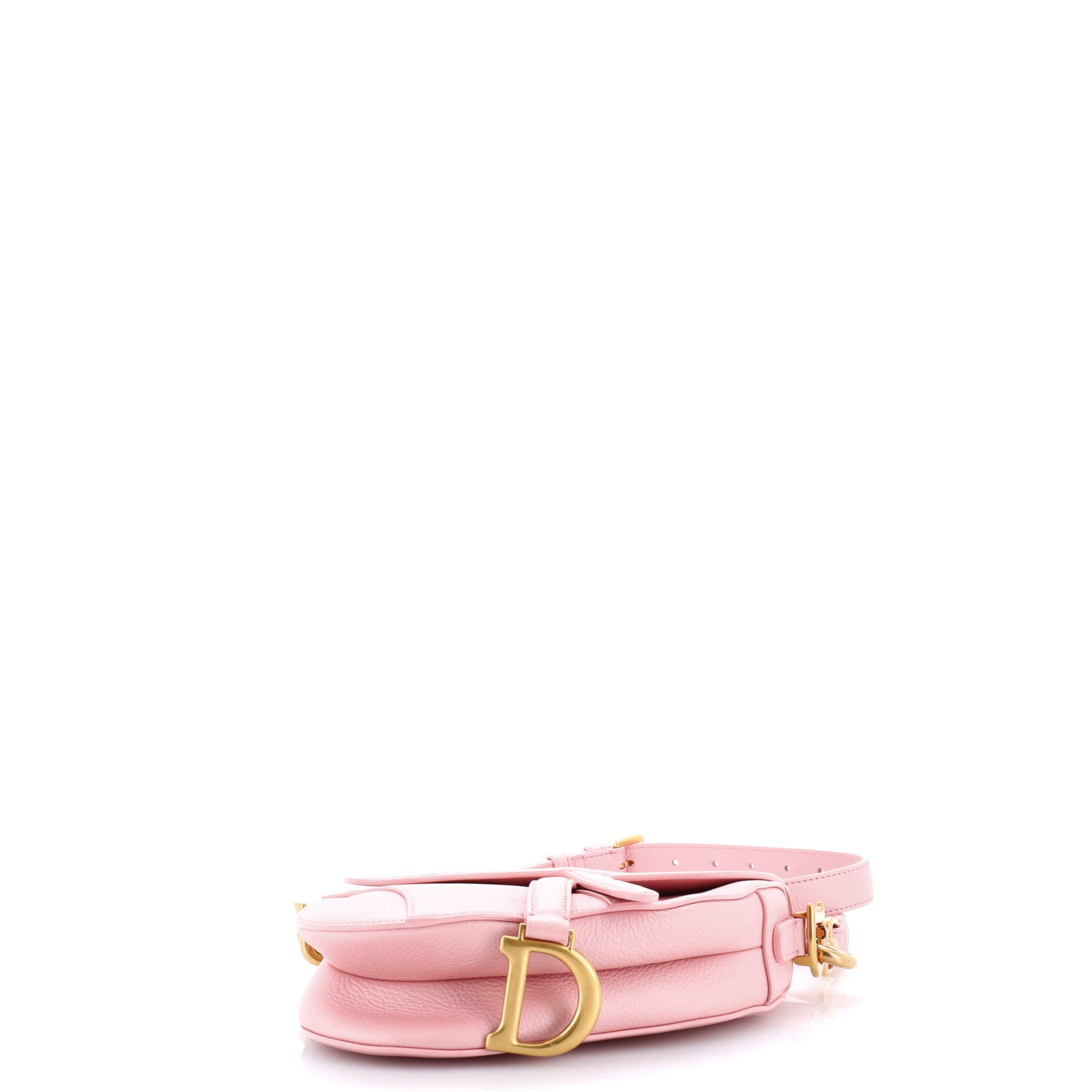 Saddle Handbag with Strap Leather Mini