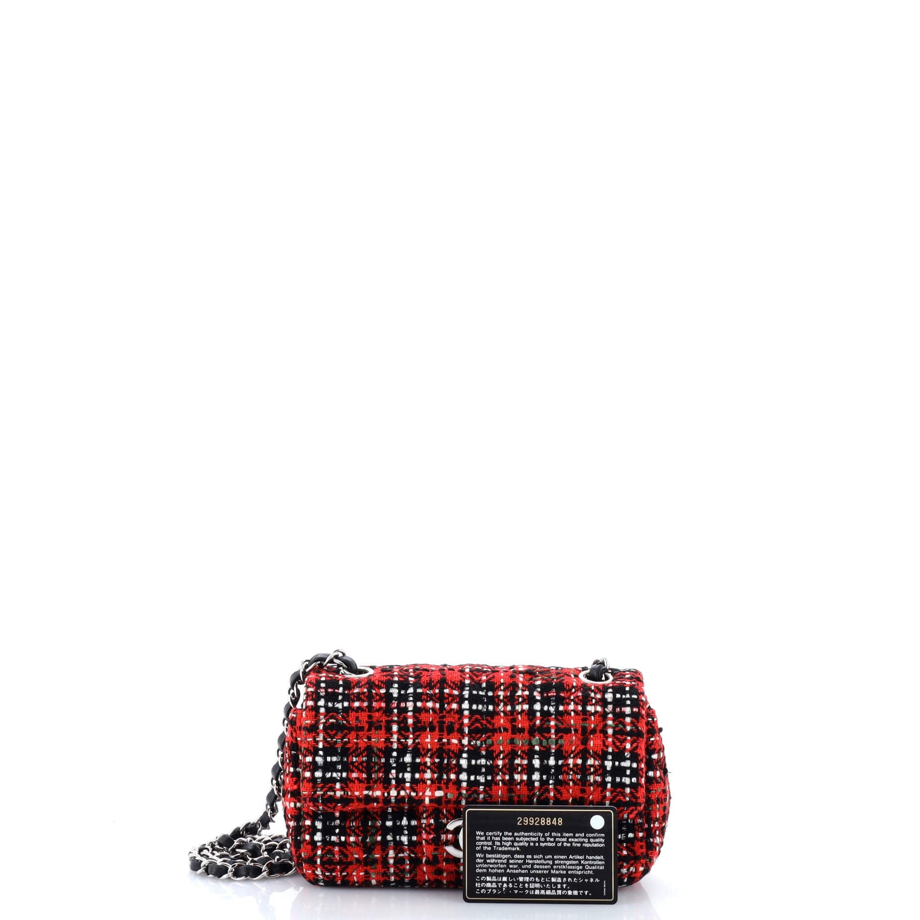 Classic Single Flap Bag Quilted Tweed Mini