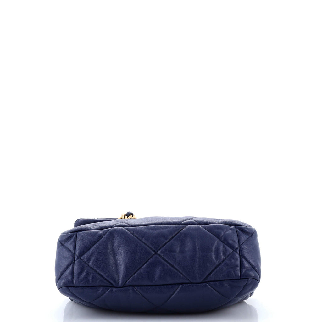 19 Flap Bag Quilted Leather Large