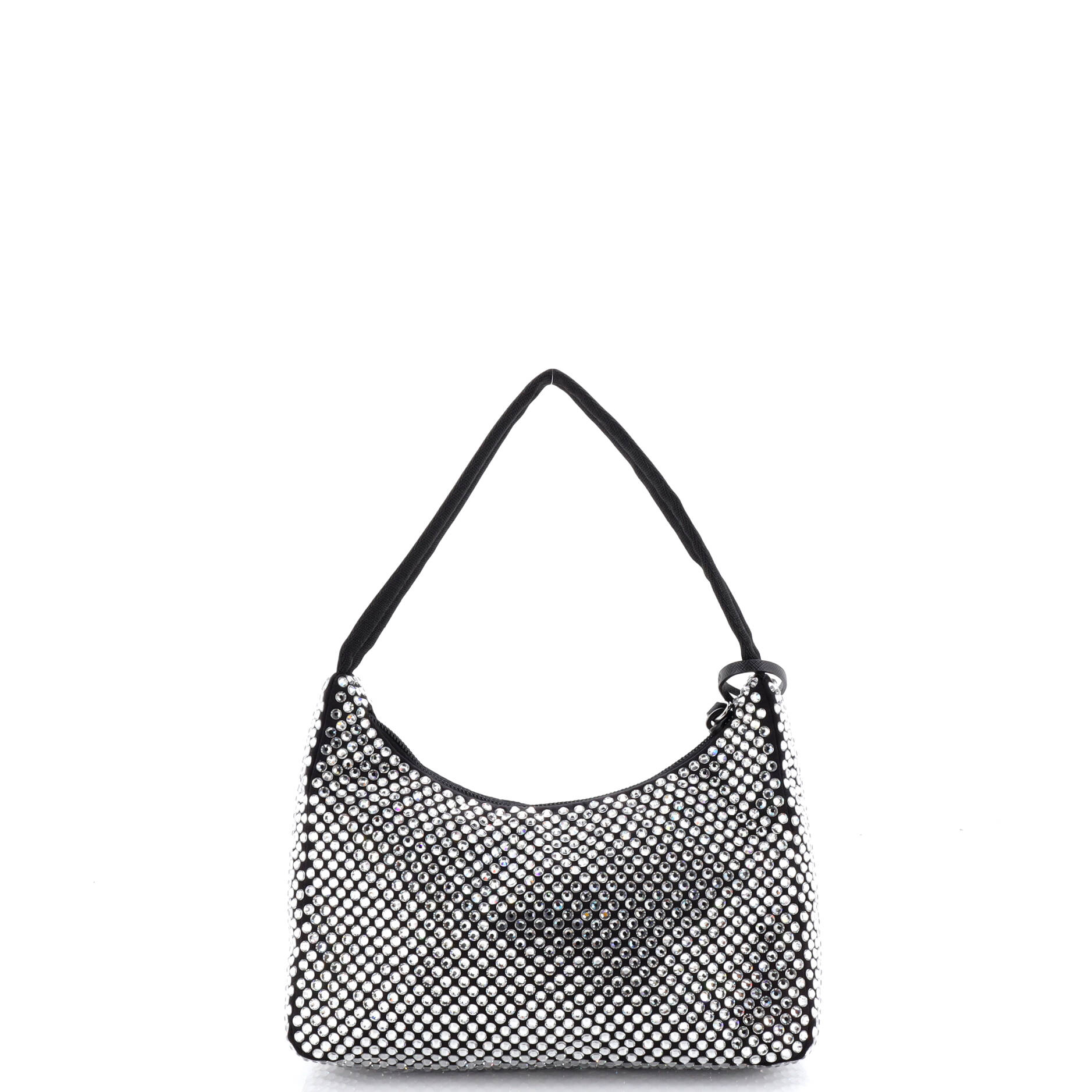 Re-Edition 2000 Hobo Crystal Embellished Satin Mini