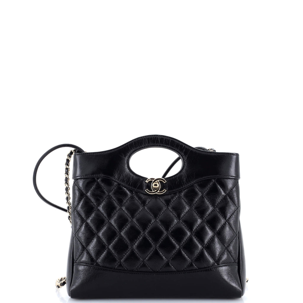 31 Shopping Bag Quilted Crumpled Calfskin Mini