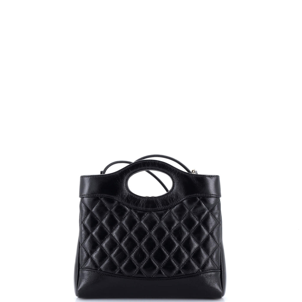 31 Shopping Bag Quilted Crumpled Calfskin Mini
