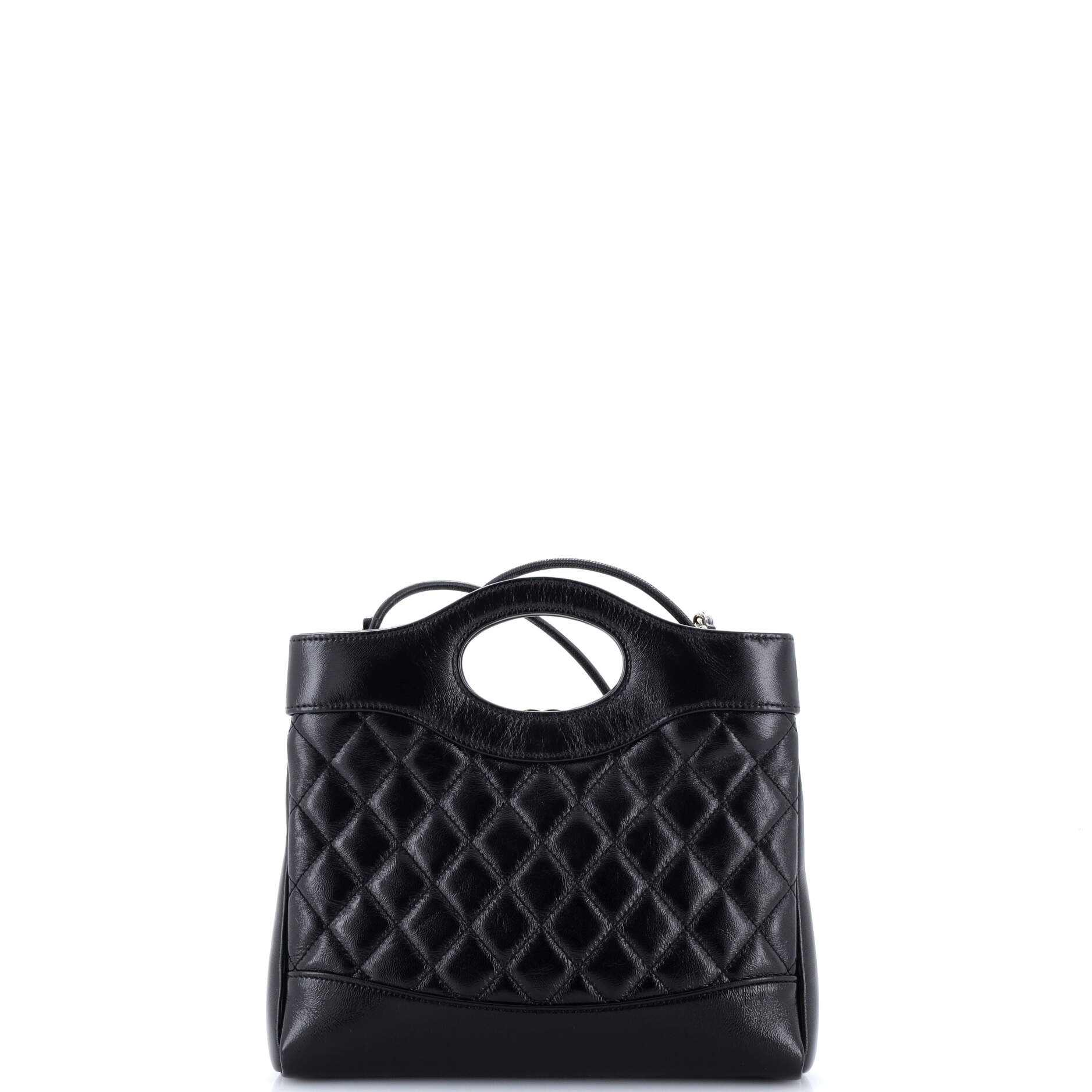 31 Shopping Bag Quilted Crumpled Calfskin Mini