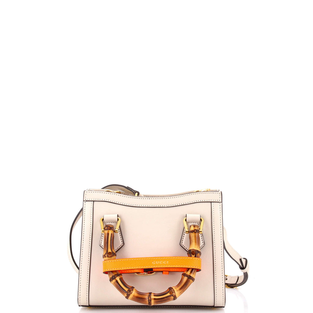 Diana NM Bamboo Handle Tote Leather Mini